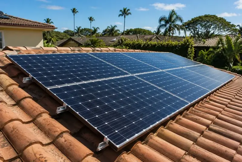 Installation de panneaux solaires à Bidos